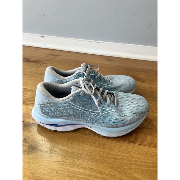Mizuno Wave Inspire 20 Women's Cerulean Blue White Running Shoes Size 9.5 - Picture 5 of 9